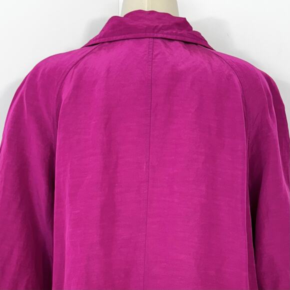 Lafayette 148 Linen Blend Full Zip Performance Blazer Jacket Hot Pink Size 18 - Picture 9 of 14